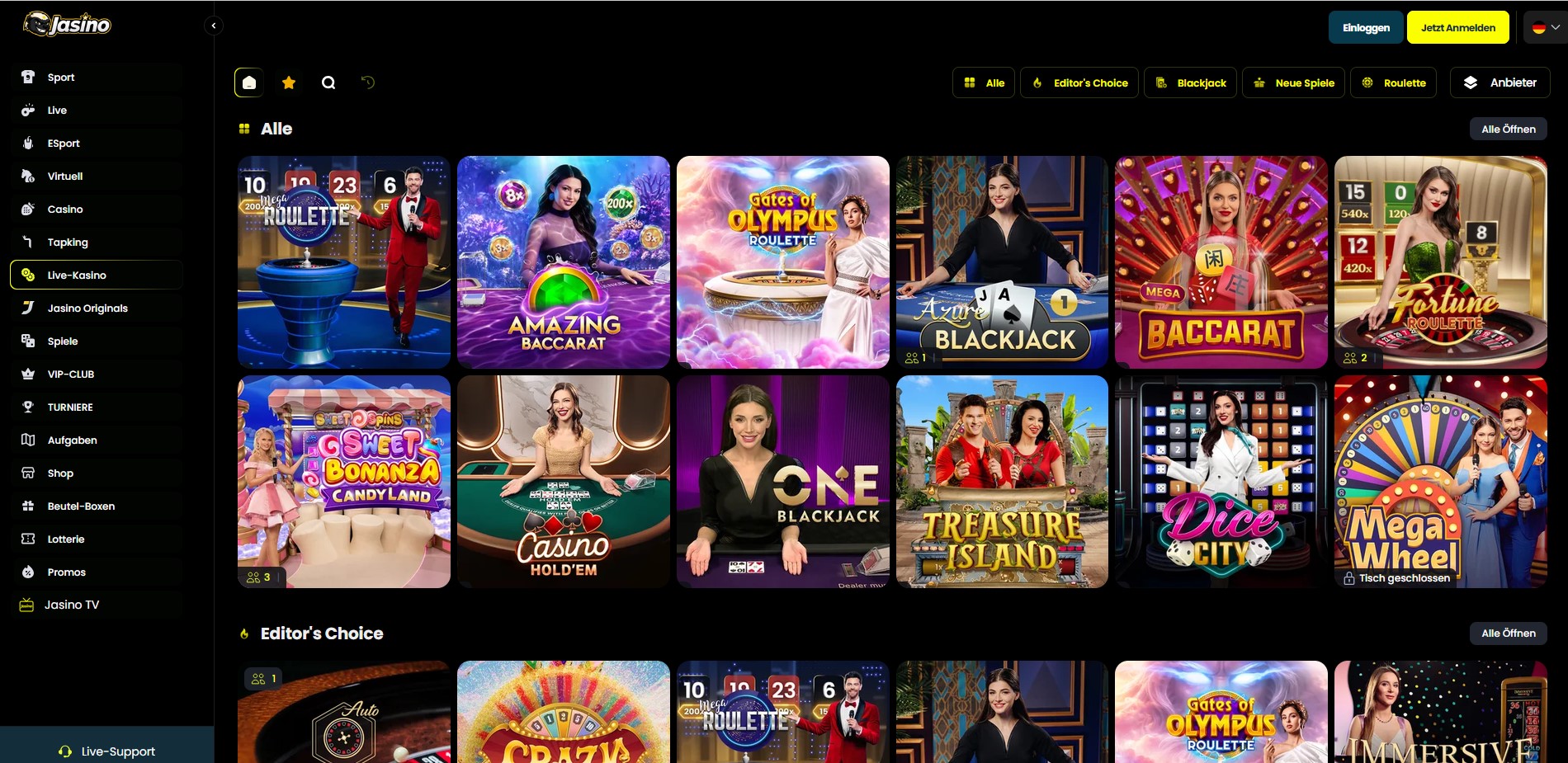 Live casino — Jasino Casino