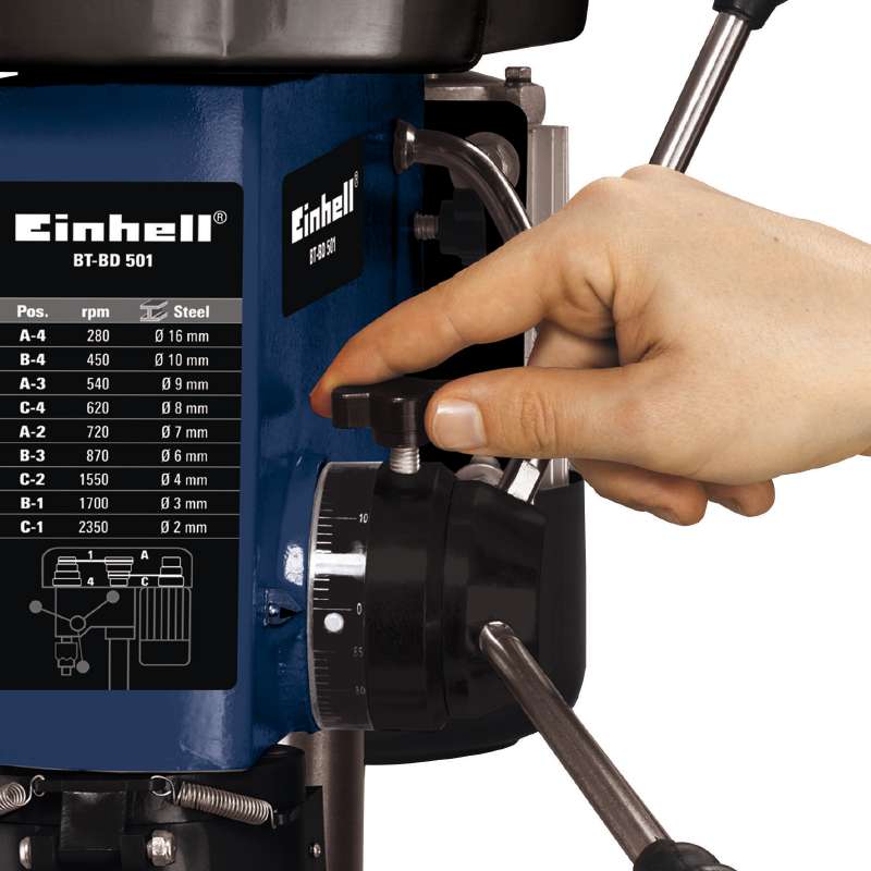 Доп фото 5 - Einhell BT-BD 501 сверлильный станок 20158 сверлильный станок Einhell BT-BD 501